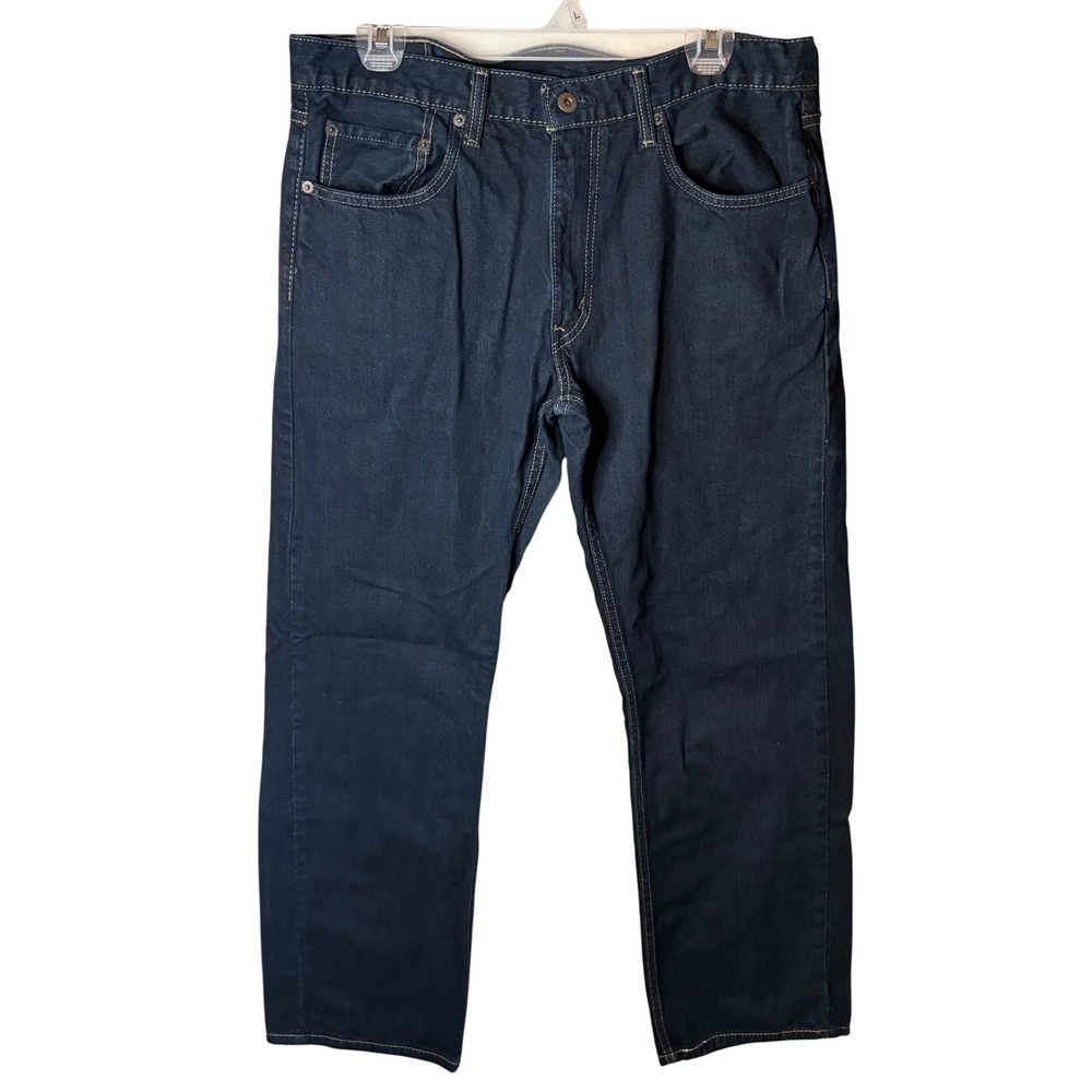 Levis Vintage 559 Relaxed‎ Straight Jeans Mens 34x30 Dark Wash Blue Denim Cotton